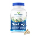 RidgeCrest Kruiden ClearLungs Extra sterkte, Natuurlijke Long, Nasal Health Formula, Bronchial, Respiratory, Sinus, Slijm ondersteuning (60 Caps, 30 Serv)