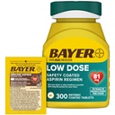 Bayer Aspirine 81mg Enteric Coated Tablets 300ct and 2 Count Travel Pack of Originele Aspirine 325mg Coated Tablets