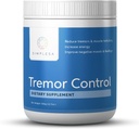 Simplesa Tremor Control, L-Arginine Alpha-Ketoglutarate Supplement, Includes GABA, Ubiquinol, and Niacin, 360g AAKG Powder Supplement, Supports Tremor Control, and Muscle Health