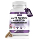 Lever Reiniging Detox & Reparatie Fatty Lever Supplementen 28-in-1 Geavanceerde Herbal Lever Health Supplement Formule - Milk Thistle Silymarin, Artichoke Extract, Dandelion & Apple Cider Vinegar - 60 Pillen