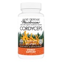 Host Defense Cordyceps Capsules - Immune & Energy Support Supplement - Niergezondheidssupplement met cordyceps - Fitness Support Supplement om zuurstofopname te helpen - 60 capsules (30 porties)