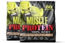 COLOSSAL LABS Muscle Whey Protein Flavored Protein Powder, 25.000 mg Aminozuren/Serven, Koud Gefilterd(Verpakking mei Vary) (10 pond (verpakking van 2), Pindakaas)