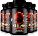 (5 Pack) Keskara Pillen voor mannen, Keskara Capsules, Keskara Mannelijke Supplement, Premium Performance Support, Natuurlijke Formule voor Spiergroei en Algemene Gezondheid, Officiële Reviews (300 Capsules)