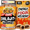 Pure Himalaya Shilajit Gummies - High Potency Gold Grade Resin - Energy Boost and Immune Support for Men and Women with Ashwagandha and Shatavari - 120 Gummy - Peach & Mango