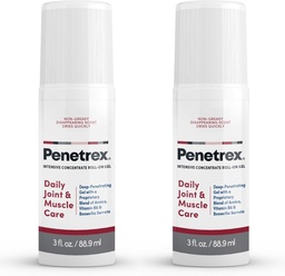Penetrex Joint & Muscle Therapy - Soothing Gel for Back, Neck, Hands, Feet - Premium Whole Body Rub with Arnica, Vitamine B6 & MSM - 3oz Roll On Gel (2-pack)