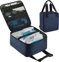 Beautyflier neus reiniger opslagzak, reisveiligheid geval voor Nasal Nasal Irrigation System, Countertop Caddy Portable Neti Pot draagt geval, beschermende neus reiniger tas met handvat riem (Alleen zak)