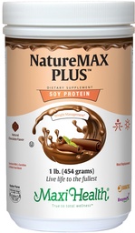Maxi-Health NatureMAX Plus Energy Support Drink Soy Proteine Powder - Sugar Free Diet Supplement - 20g Proteïne Per Serving - Natuurlijke Chocolade Smaak - Kosher Vitamine - 1lb