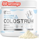 Colostrum Supplement Powder for Humans - Organic Bove Colostrum Supplement for Gut Health, Beauty, and Immune Support - Unflavored (73 Servings)