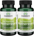Swanson Motherwort-Herbal Supplement Traditioneel gebruikt ter bevordering van de gezondheid van het hart, endocriene functie & Digestieve gezondheid-natuurlijke formule ter bevordering van wellness voor vrouwen-(60 capsules, 400 mg Each) 2 Pack