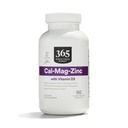 365 door Whole Foods Market, Cal-Mag-Zinc met vitamine D3, Vegetarisch, 90 Tellen