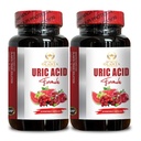 URIC Acid - Premium urinezuur ondersteuning met selderijzaad en kurkuma Extract, Joint Comfort en mobiliteit ondersteuning Capsules Mannen en vrouwen - 2 flessen 120 capsules