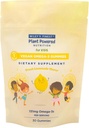 Wiley's Finest Kids Vegan Omega-3 Gummies - Natural Sugar - Vegetarian DHA, ALA & SDA - Gluten Free - Lemon Flavor, 30 Gummies