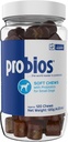 Probios for Dogs Soft Chews, Probiotics for Dogs, Daily Supplement for Gut Health, Digestie & Immune Support, Small Breeds, 4.23oz