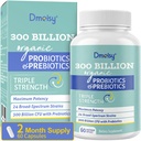 Probiotica voor vrouwen en mannen, 300 miljard CFU 24 Strains Probiotica + 15 Biologische Kruiden Prebiotica Blend, Shelf Stable Gut Health Supplement voor spijsverteringsimmune & Whole-Body Health, 2 maand levering