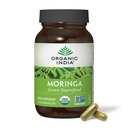 ORGANISCHE INDIA Moringa Capsules Biologische - Moringa Supplement - Green Superfood, Moringa Leaf Capsules, Pure Supergreen, Vegan Greens, Nature's Multivitamine, Vegan, Glutenvrije - 90 Capsules