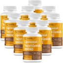 Liposomal Tocotrienols 1000mg - High Bioavailability Vitamin E Tocotrienols Supplements,95% Delta & 5% Gamma Tocotrienol Capsules Support Skin,Bone,Antioxidant,600 Softgels