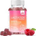 Borstvoeding en postpartum ondersteuning Gummies - met gezegende distel, venkelzaad, melkdistel, Moringa, Zonnebloemlek, vitamine D3 & B12 - Verhoog de melkvoorziening Melkproductie
