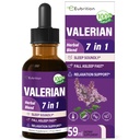 Valeriaan Root Slaap Support Drops, Passie Bloem, Kamille, Lavendel, Soursop Bladeren, & Hibiscus Herb Extract Supplement Tinctuur voor Slaap Soundly & Diep. Perfect met slaapgeluiden. 2oz