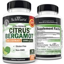 Citrus Bergamot 1000mg - Citrus Bergamot Supplement for Cholesterol and Heart Health - Ultra Concentrated from Fresh Fruit for Enhanced Absorptie - Vegan, Non-GMO, Gluten-Free - 120 Mini Capsules
