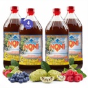 TAHITI TRADER (4-PK) Original High Potency Noni Juice - Pure Noni Fruit Juice with Blueberry & Raspberry - Organic Antioxidant Superfood Support Energy & Body Health - (32oz, 4 Pack)