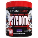 Insane Labz Psychotic, High Stimulant Pre Workout Powder, Extreme Lasting Energy, Focus and Endurance with Beta Alanine, Creatine Monohydrate, DMAE, 60 Srvgs, Grape