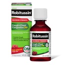Robitussin Adult Maximum Strength Cough + Chest Congestion DM Max (4 fl. oz. Bottle), Cough Suppressant & Expectorant, Raspberry Flavor