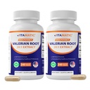 Vitamatic 2 verpakkingen Valeriaanwortel 20:1 Extract 250 mg - 240 capsules - 20X concentraat Extract