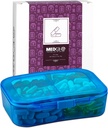 Vitamine Organizer - Travel Pill Organizer Box & 6 Compartiment Dagelijkse Geneeskunde Case Container voor het organiseren van uw pillen, medicijnen, supplementen, vitaminen en visolie voor elke dag Gebruik door MEDca