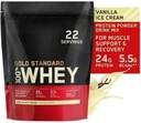 Wei Proteïnepoeder Wei Isoleer Glutenvrij 100% Proteïnepoeder Sport Fitness Gold Standaard 100% Gold Standaard wei Proteïne 22 Servers-24 G Proteïne-5.5 G BCAA Vanille Ice Cream