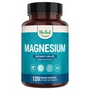 Nested Naturals Magnesium Glycinate Chelate - 200mg chelated Magnesium Supplement voor spierkrampen, ontspannen, en slaapondersteuning - 100% Albion TRACCS gebufferd Magnesium Glycinate - 120 Vegan Capsules
