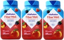 VitaFusion, Fiber Well Gummies, Fiber Supplement, Assorted Flavors - 90 gummies, Pack of 3