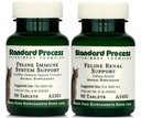 Standard Process Feline Vitality Bundle - Whole Food Supplement Kit met Feline Renale Support & Feline Immuun System Support - Cat Nutritional Supplements for Immuun & Urinary Health Support
