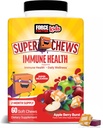 FORCE FACTOR Kids Immune Health Super Chews, Kids Immune Support Supplement met vitamine D voor kinderen, Vlierbessen, Vitamine C, & Zink, 2-maand Supply, Non-GMO, Apple Berry Flavor, 60 Zachte Kauwen