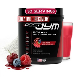 Post JYM Active Matrix - Post-workout met BCAA's, Glutamine, Creatine HCL, Beta-Alanine en meer JYM Supplement Science Fruit Punch, 30 porties