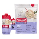 SlimFast High Protein Vanille Bundle- 12 Graaf van Vanilla High Protein Meal Replacement Shakes (20g Proteïne) met 26 porties Vanilla High Protein Powder Mix (20g Proteïne)