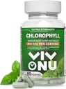 Chlorophyll Capsules 800 mg - Natural Chlorophyll Capsules for Women & Men - Safe and Quality Chlorophyll Supplement for Energy, Immunity, Skin Support + Internal Deodorant (60 Capsules/1 Bottle)