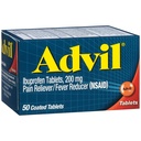 Advil pijnstiller en koortsreducer, Ibuprofen 200 mg voor pijnverlichting - 50 gecoate tabletten