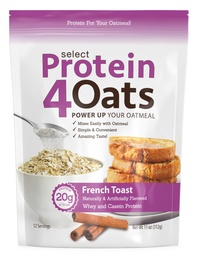 PEScience Protein4Oats, Powder to Make Amazing Proteine Havermout, with Whey and Casein, French Toast, 12 Servings
