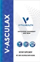 Vital Health V-Asculax Circulatie Support, hartgezondheid, bloedstroom, vochtretentie en arteriële Circulatie, natuurlijke kruidenformule met heks Hazel, Rue, Artichoke, Rosemary, MSM & Horsetail