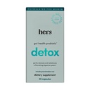 Hers Detox Supplement - Vrouwen Probiotische Supplement voor Ontgifting - Helpt ondersteuning van een gezond spijsverteringssysteem - Vegetarisch - 30 Capsules