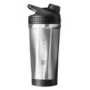 VOLTRX ChillMix Shaker Bottle Insulated Roestvrij Staal - USB C Oplaadbare elektrische eiwit Shake Mixer, Shaker Cups voor Proteïne Shakes en Maaltijden Vervanging, Chrome Steel, 16 oz