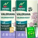 Hanan Valeriaan wortelthee voor bedtijd (50 zakken) - Te de Valeriana, Herbal Calming Night Tea - 100% puur, Cafeïnevrij, Non-GMO, Herb uit Peru - Verpakking van 2 Dozen