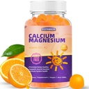 Calcium Magnesium Gummies voor volwassenen: met Zink Vitamine D3 K2 voor vrouwen Mannen Biologische Suiker Vrij Vegan Kauwbare Gummy - Hoge Absorptie voor Immuun Kracht(60telling