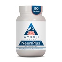 Ayush Herbs Neem Plus - Digestieve gezondheid voor vrouwen en mannen, Gut Support Supplement voor maag en huid Gezondheid, Immune Support - 90 Vegetarische Capsules (1 telling)