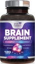 Hersengeheugensupplement - 3X Strength Nootropics for Concentration, Clarity & Focus Support - Hersengezondheid Cognitieve Vitaminen met Bacopa, Fosfatidylserine & DMAE, Brain Booster, 120 Capsules