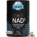 HPN NAD3 Clinical NAD+ Booster, Cellular Health & Natural Energy - NAD Supplement for Healthy Aging, Metabolic Support, NRF2 & Longevity, Nicotinamide Riboside & NMN Alternative, 60ct, 30-daagse levering