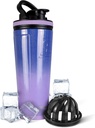 Ice Shaker 26 Oz Stainless Steel Shaker Bottle, Lilac Dreaming - Geïsoleerde Gym waterfles met gepatenteerde agitator, Herbruikbaar voor trainingen, gladheid, Sport