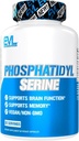 Evlutie FosfatidylSerine Nootropics Brain Support Supplement - Advanced Anti Aging Brain Health Supplement voor volwassenen - Geheugen en focus met Fosfatidylserine 300mg - EVL Vegan Non-GMO