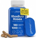 LongLifeNutri Rhodiola Rosea 500mg - 180 Vegetarian Capsules for Mental & Physical Health, Non-GMO, 3-maands aanbod, natuurlijk gevoed en laboratorium getest, Made in USA - Dagelijks Wellness Supplement